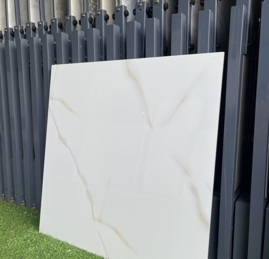 Gạch Ấn Độ CITY LINE WHITE GLOSSY (800x800mm)