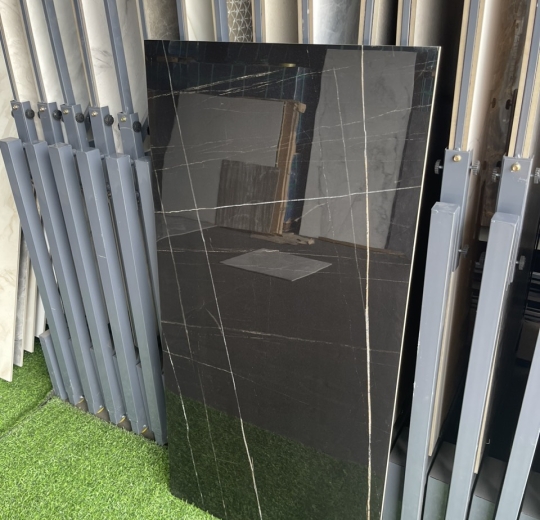 Gạch Ấn Độ MAZE BLACK HIGHGLOSS (600x1200mm)
